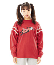 Load image into Gallery viewer, X-GIRL x T-REX FOOTBALL TEE - Red