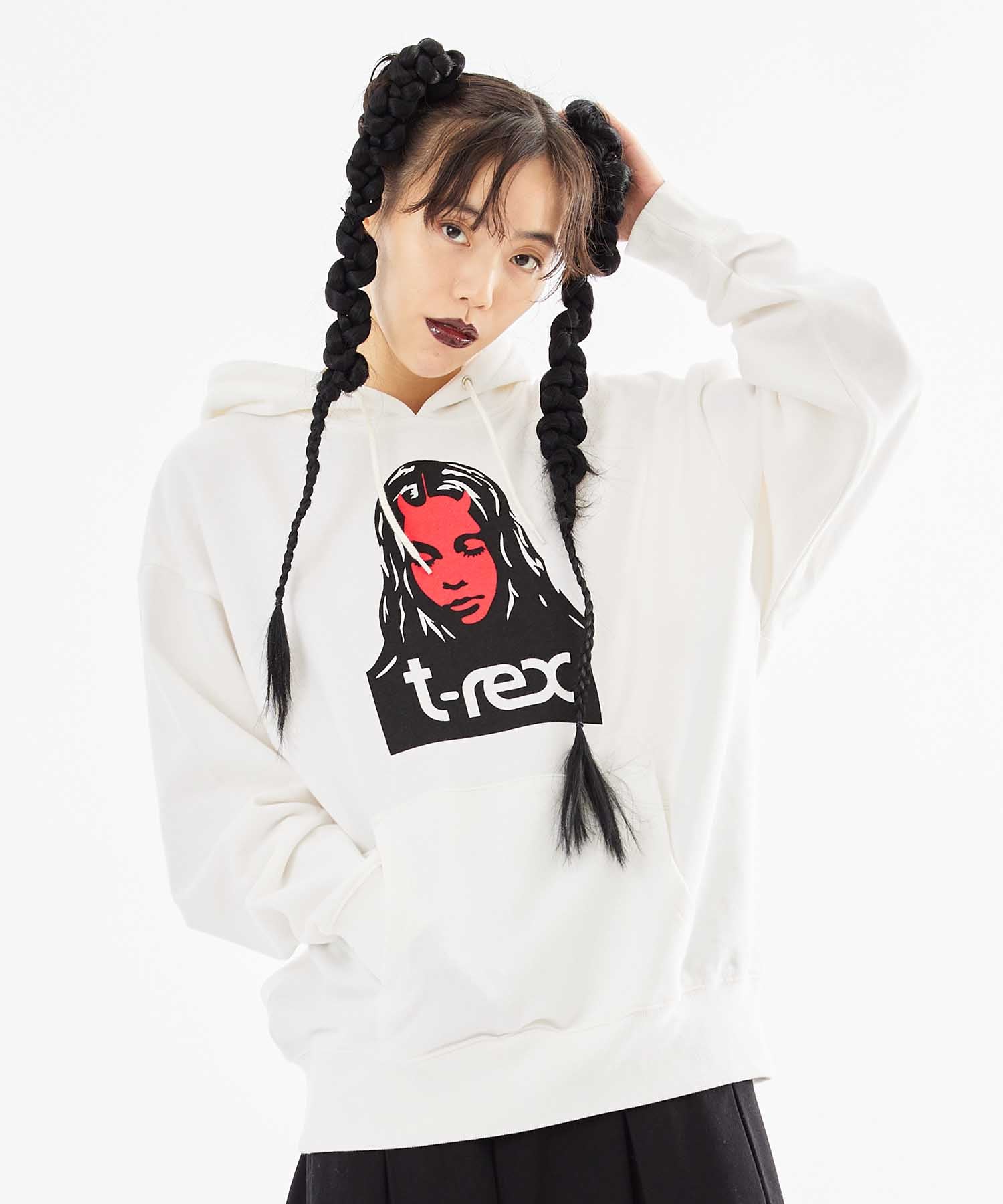 X-GIRL x T-REX HOODIE - White | Globe AU – X Girl AU