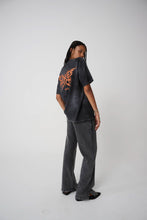 Load image into Gallery viewer, TRIBAL BUTTERFLY OS TEE - Black Tie Dye