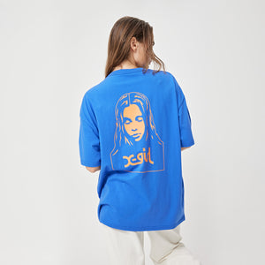 Face SS Tee - Electric
