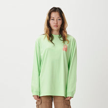Load image into Gallery viewer, Message Face LS Tee - Lime