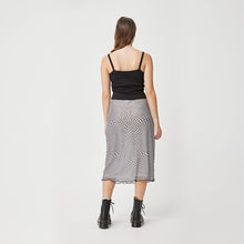 Load image into Gallery viewer, Diamond Plaid Midi Skirt - Black