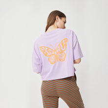 Load image into Gallery viewer, Butterfly Crop Tee - Lilac