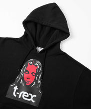 Load image into Gallery viewer, X-GIRL X T-REX SWEAT HOODIE - Black