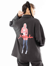 Load image into Gallery viewer, X-GIRL X T-REX SWEAT JACKET - Black