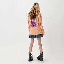 Load image into Gallery viewer, Message Face LS Tee - Orange