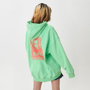 Message Face Hood - Lime