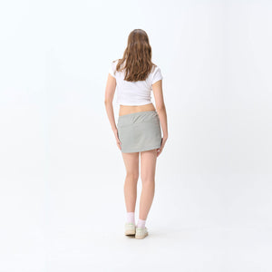 Nylon Mini Skirt - Grey