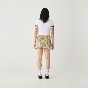 Camo Mini Skirt - Beige