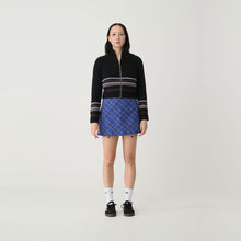 Load image into Gallery viewer, Stripe Zip Through Cardy - Black