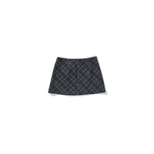 Tartan Plaid Mini Skirt - Black