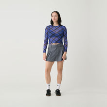 Load image into Gallery viewer, Nylon Flared Mini Skirt - Charcoal