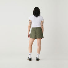 Load image into Gallery viewer, Nylon Flared Mini Skirt - Sage