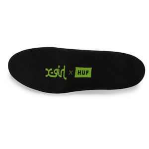 XGirl x HUF 1/4 Sock - Black