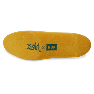 XGirl x HUF 1/4 Sock - Mustard