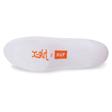 Load image into Gallery viewer, XGirl x HUF 1/4 Sock - White